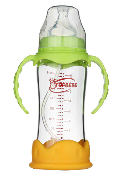 淘寶樂(lè)寬口玻璃奶瓶260ml