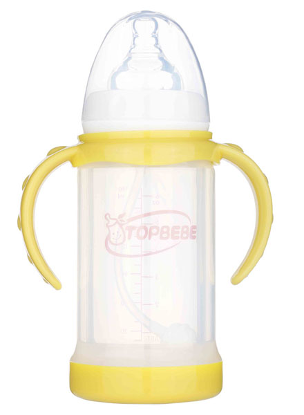 淘寶樂(lè)寬口玻璃奶瓶180ml