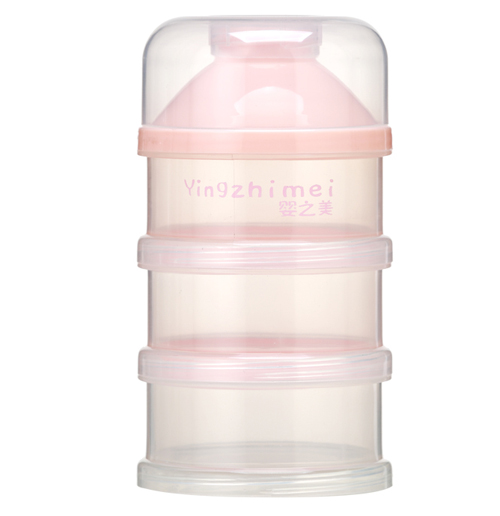 嬰之美三層奶粉盒透明蓋
