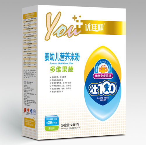 優(yōu)佳健多維果蔬嬰幼兒營養(yǎng)米粉盒裝