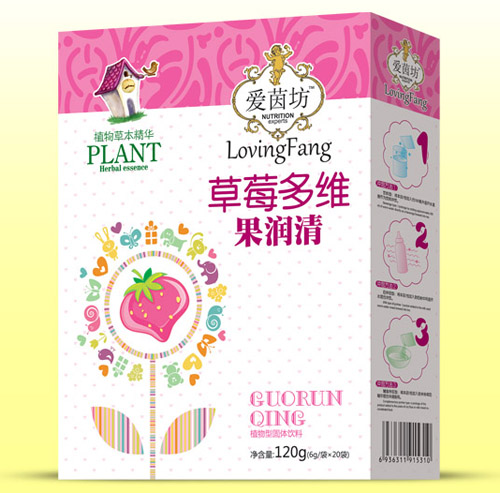 愛茵坊草莓多維果潤(rùn)清盒裝