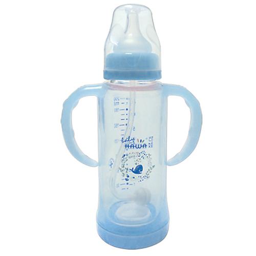可娃標(biāo)口徑雙層保護(hù)晶鉆玻璃奶瓶200ML