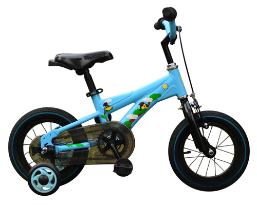 USEE優(yōu)適叢林鋁合金天際藍12寸兒童自行車1