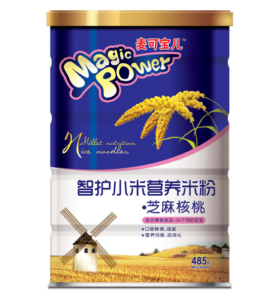 麥可寶兒芝麻核桃智護(hù)小米營養(yǎng)米粉