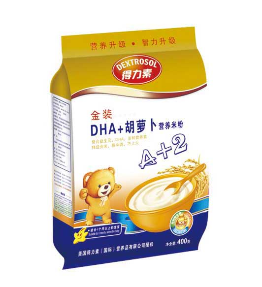 得力素DHA+胡蘿卜營養(yǎng)米粉(金裝)