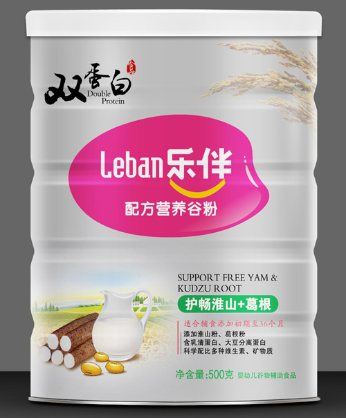 樂(lè)伴護(hù)腸淮山+葛根雙蛋白營(yíng)養(yǎng)谷粉500克