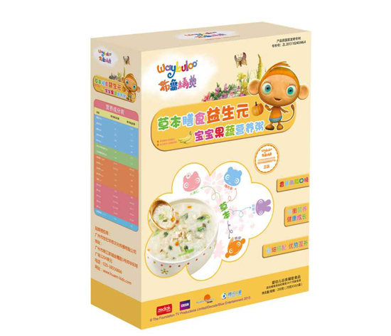 布魯精靈草本膳食益生元寶寶果蔬營(yíng)養(yǎng)粥