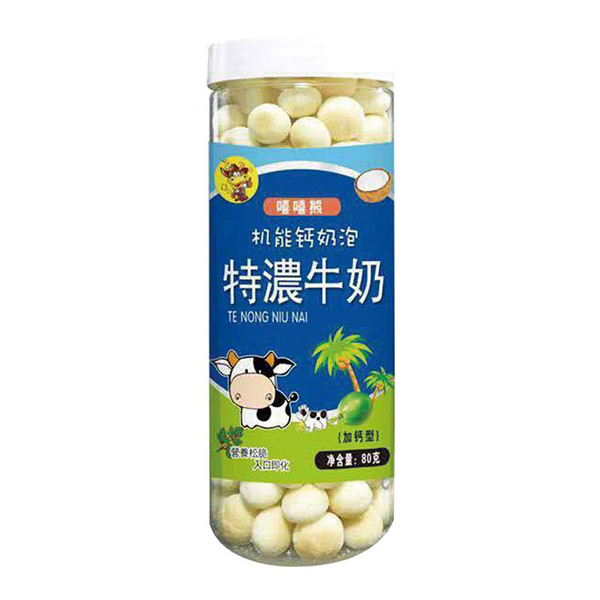 嘻嘻熊80克機(jī)能鈣奶泡(特濃牛奶)