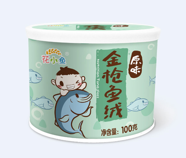 花小魚(yú)金槍魚(yú)絨原味圓罐裝