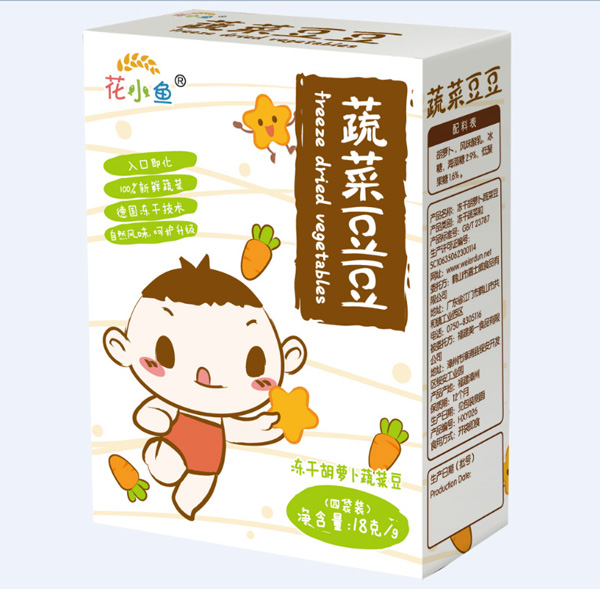 花小魚(yú)蔬菜豆豆-胡蘿卜味