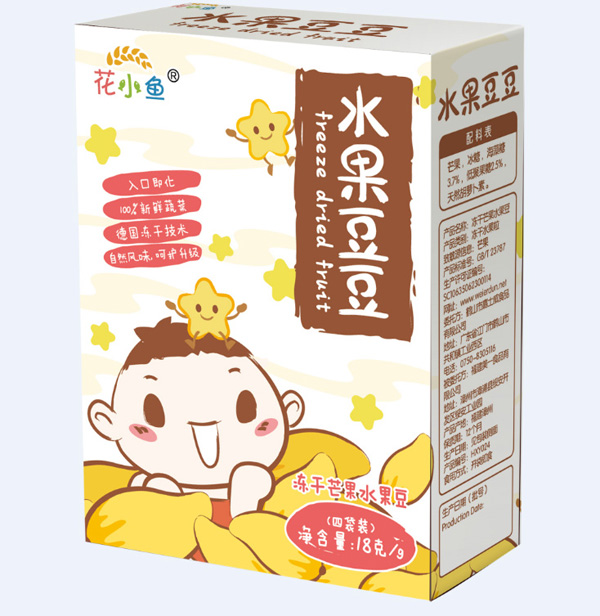 花小魚(yú)水果豆豆-芒果味