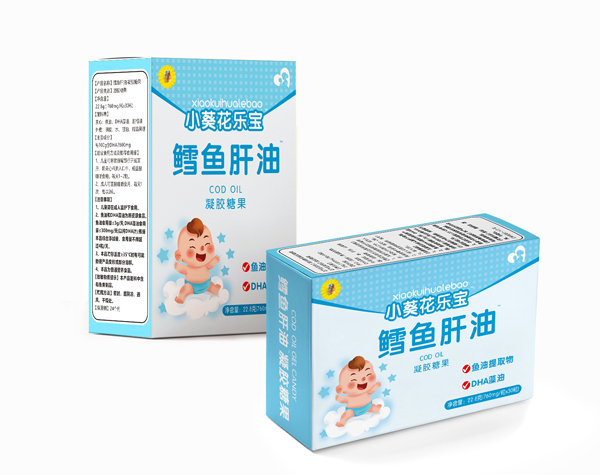 小葵花樂(lè)寶鱈魚(yú)肝油凝膠糖果