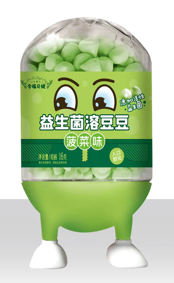 今福貝健卡通益生菌溶豆豆-菠菜味