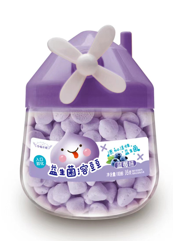 今福貝健風(fēng)車型益生菌溶豆豆-藍莓味