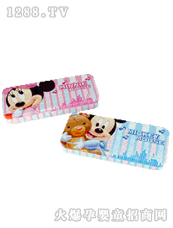 迪士尼米奇中號(hào)雙層鐵制文具盒