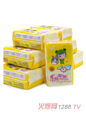 樂(lè)比悠悠嬰幼兒紙尿褲M號(hào)中包裝1箱