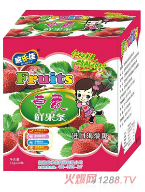 威樂(lè)佳鮮果條草莓味
