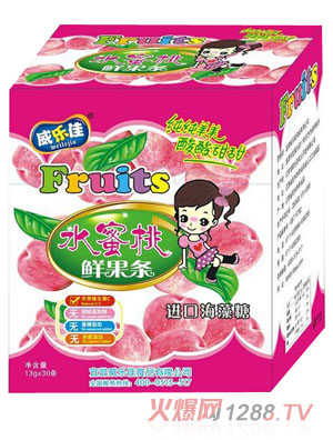 威樂(lè)佳鮮果條水蜜桃味
