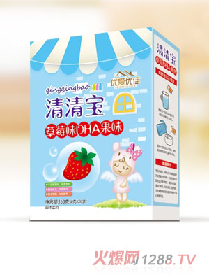 優(yōu)愛(ài)優(yōu)佳草莓味DHA果味清清寶（盒裝）