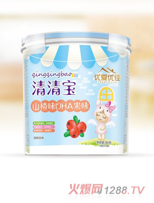 優(yōu)愛(ài)優(yōu)佳山楂味DHA果味清清寶