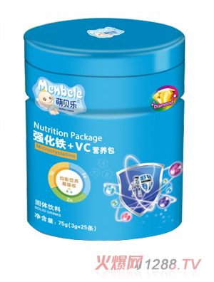 萌貝樂強(qiáng)化鐵+VC營養(yǎng)包