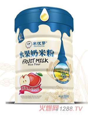 米優(yōu)芽水果奶米粉-蘋(píng)果淮山強(qiáng)化鐵聽(tīng)裝