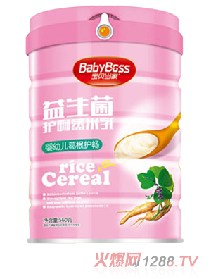 寶貝當家嬰幼兒葛根護暢益生菌護暢蒸米乳-聽裝