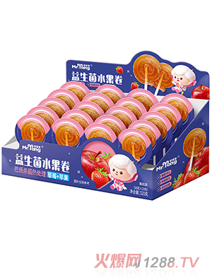 宅羊羊益生菌水果卷 草莓+蘋(píng)果