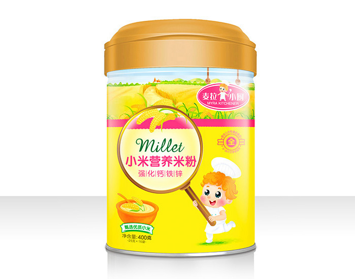 麥拉小廚小米營養(yǎng)米粉罐裝強化鈣鐵鋅