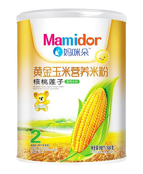 媽咪朵核桃蓮子黃金玉米營養(yǎng)米粉